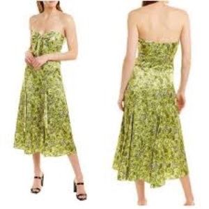 Cinq a Sept Silk Green Dandelion Dress